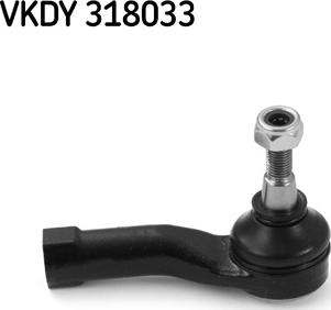 SKF VKDY 318033 - Наконечник рульової тяги, кульовий шарнір avtolavka.club