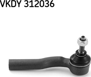 SKF VKDY 312036 - Наконечник рульової тяги, кульовий шарнір avtolavka.club