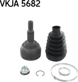 SKF VKJA 5682 - Шарнірний комплект, ШРУС, приводний вал avtolavka.club