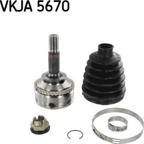 SKF VKJA 5670 - Шарнірний комплект, ШРУС, приводний вал avtolavka.club