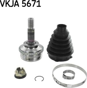 SKF VKJA 5671 - Шарнірний комплект, ШРУС, приводний вал avtolavka.club