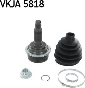 SKF VKJA 5818 - Шарнірний комплект, ШРУС, приводний вал avtolavka.club