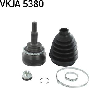 SKF VKJA 5380 - Шарнірний комплект, ШРУС, приводний вал avtolavka.club