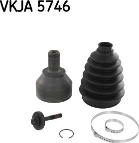 SKF VKJA 5746 - Шарнірний комплект, ШРУС, приводний вал avtolavka.club