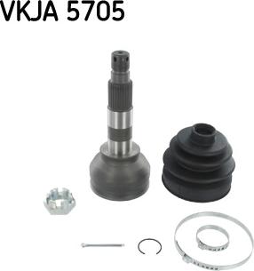 SKF VKJA 5705 - Шарнірний комплект, ШРУС, приводний вал avtolavka.club