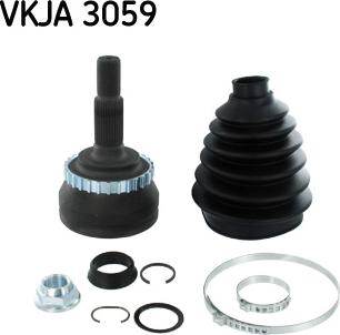 SKF VKJA 3059 - Шарнірний комплект, ШРУС, приводний вал avtolavka.club