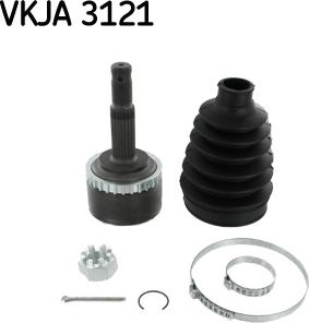 SKF VKJA 3121 - Шарнірний комплект, ШРУС, приводний вал avtolavka.club