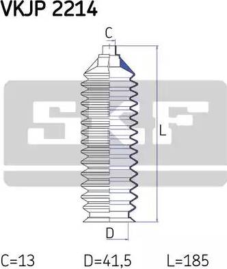 SKF VKJP 2214 - Комплект пилника, рульове управління avtolavka.club