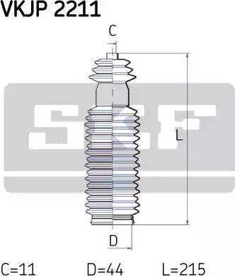 SKF VKJP 2211 - Комплект пилника, рульове управління avtolavka.club