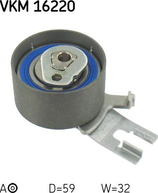 SKF VKM 16220 - Натяжна ролик, ремінь ГРМ avtolavka.club