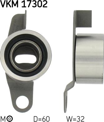 SKF VKM 17302 - Натяжна ролик, ремінь ГРМ avtolavka.club