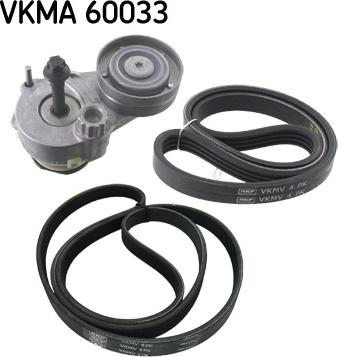 SKF VKMA 60033 - Поликлиновий ремінний комплект avtolavka.club