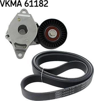 SKF VKMA 61182 - Поликлиновий ремінний комплект avtolavka.club