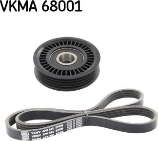 SKF VKMA 68001 - Поликлиновий ремінний комплект avtolavka.club