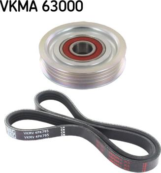 SKF VKMA 63000 - Поликлиновий ремінний комплект avtolavka.club