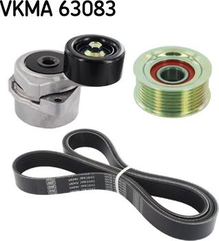 SKF VKMA 63083 - Поликлиновий ремінний комплект avtolavka.club