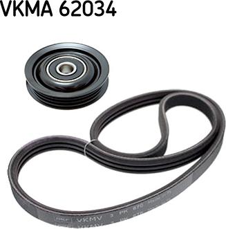 SKF VKMA 62034 - Поликлиновий ремінний комплект avtolavka.club