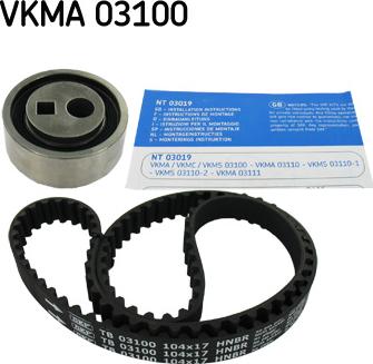 SKF VKMA 03100 - Комплект ременя ГРМ avtolavka.club