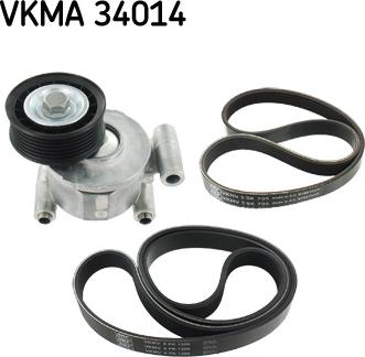 SKF VKMA 34014 - Поликлиновий ремінний комплект avtolavka.club