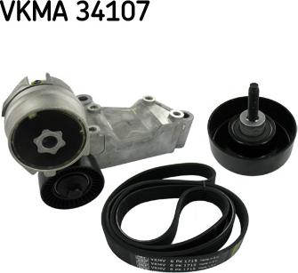 SKF VKMA 34107 - Поликлиновий ремінний комплект avtolavka.club