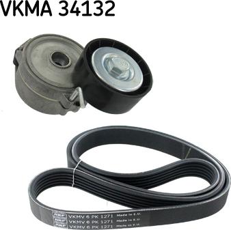 SKF VKMA 34132 - Поликлиновий ремінний комплект avtolavka.club