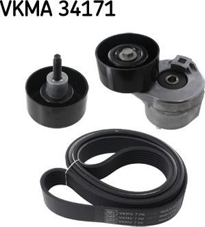 SKF VKMA 34171 - Поликлиновий ремінний комплект avtolavka.club