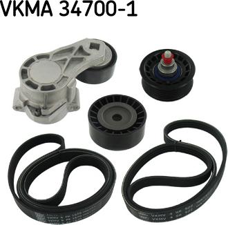 SKF VKMA 34700-1 - Поликлиновий ремінний комплект avtolavka.club