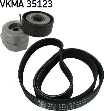 SKF VKMA 35123 - Поликлиновий ремінний комплект avtolavka.club