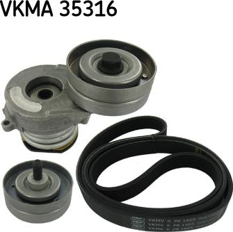 SKF VKMA 35316 - Поликлиновий ремінний комплект avtolavka.club