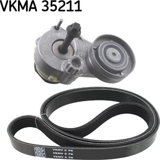 SKF VKMA 35211 - Поликлиновий ремінний комплект avtolavka.club