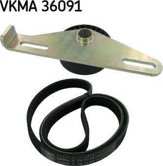 SKF VKMA 36091 - Поликлиновий ремінний комплект avtolavka.club