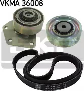 SKF VKMA 36008 - Поликлиновий ремінний комплект avtolavka.club