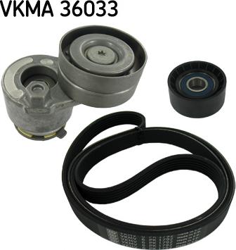 SKF VKMA 36033 - Поликлиновий ремінний комплект avtolavka.club