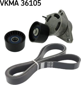 SKF VKMA 36105 - Поликлиновий ремінний комплект avtolavka.club