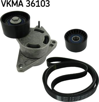 SKF VKMA 36103 - Поликлиновий ремінний комплект avtolavka.club