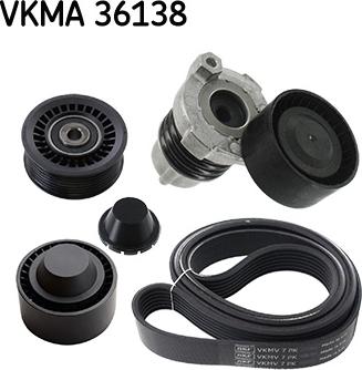 SKF VKMA 36138 - Поликлиновий ремінний комплект avtolavka.club