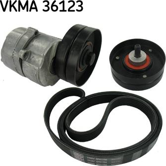 SKF VKMA 36123 - Поликлиновий ремінний комплект avtolavka.club