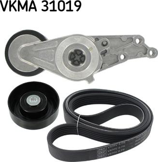 SKF VKMA 31019 - Поликлиновий ремінний комплект avtolavka.club