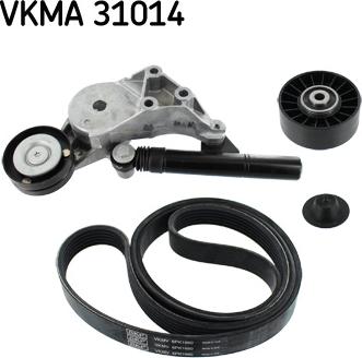 SKF VKMA 31014 - Поликлиновий ремінний комплект avtolavka.club