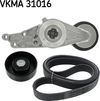 SKF VKMA 31016 - Поликлиновий ремінний комплект avtolavka.club