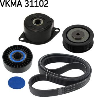 SKF VKMA 31102 - Поликлиновий ремінний комплект avtolavka.club