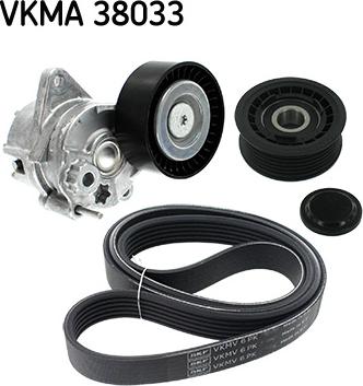 SKF VKMA 38033 - Поликлиновий ремінний комплект avtolavka.club