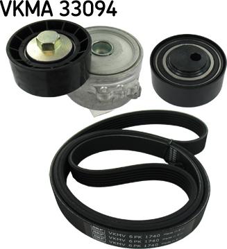 SKF VKMA 33094 - Поликлиновий ремінний комплект avtolavka.club