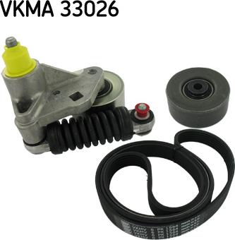 SKF VKMA 33026 - Поликлиновий ремінний комплект avtolavka.club