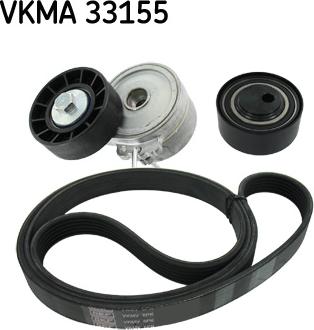 SKF VKMA 33155 - Поликлиновий ремінний комплект avtolavka.club