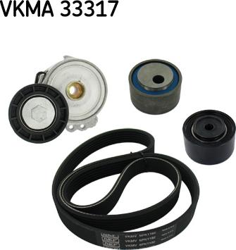 SKF VKMA 33317 - Поликлиновий ремінний комплект avtolavka.club