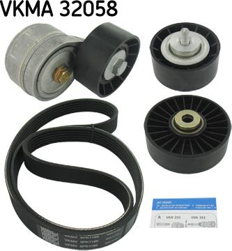 SKF VKMA 32058 - Поликлиновий ремінний комплект avtolavka.club