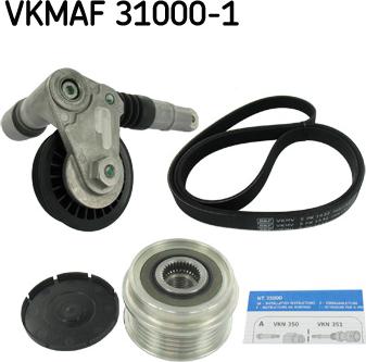 SKF VKMAF 31000-1 - Поликлиновий ремінний комплект avtolavka.club