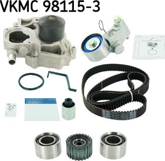 SKF VKMC 98115-3 - Водяний насос + комплект зубчатого ременя avtolavka.club