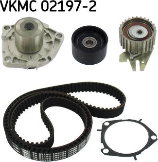 SKF VKMC 02197-2 - Водяний насос + комплект зубчатого ременя avtolavka.club